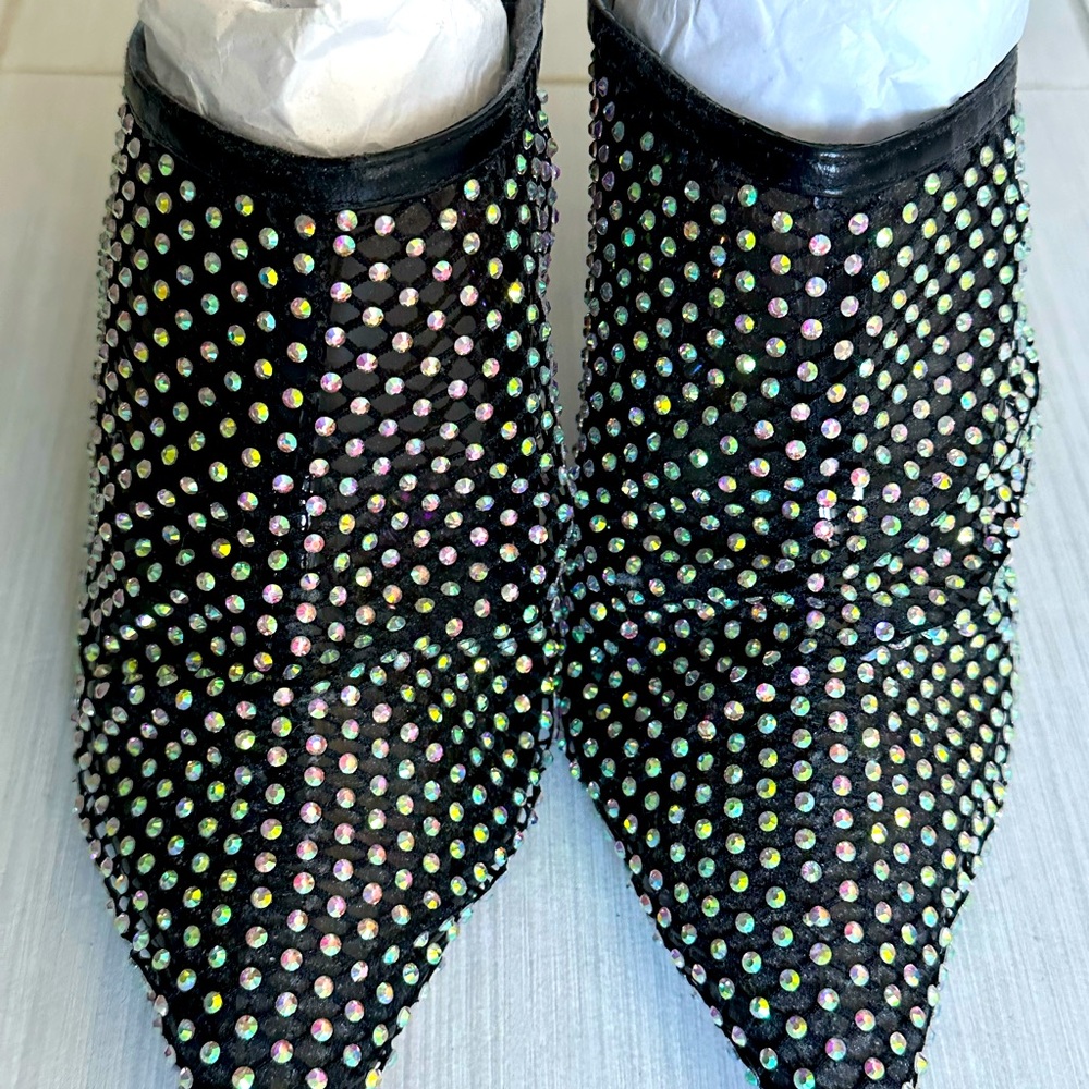 Fancy shoes. The stones are colourful and sparkly